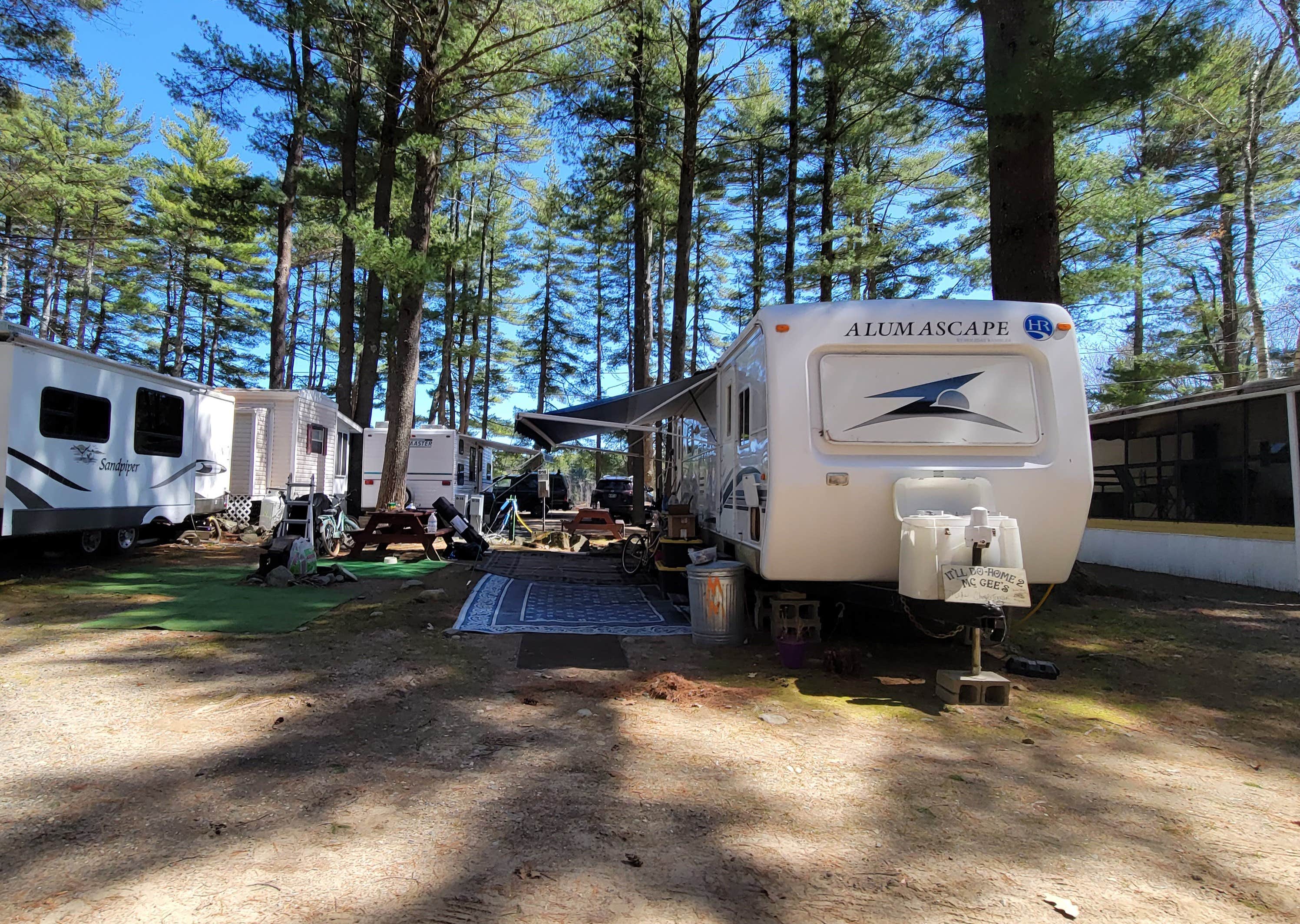 Camper-submitted photo at Wassamki Spring Camping Area near Buxton, ME
