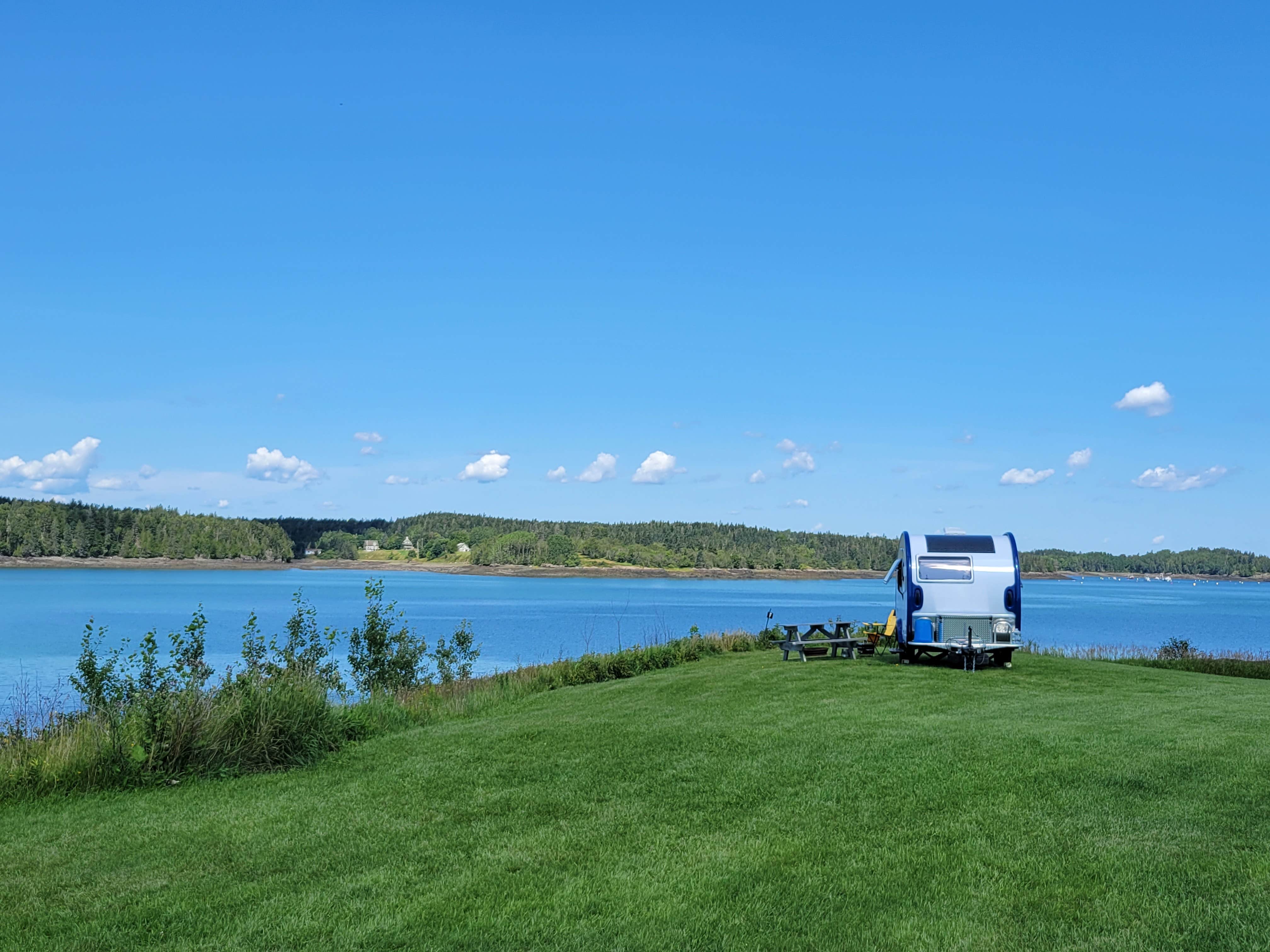 Nancy W.'s photo of rv camping at Sunset Point RV Park near Grand Lake Stream, ME