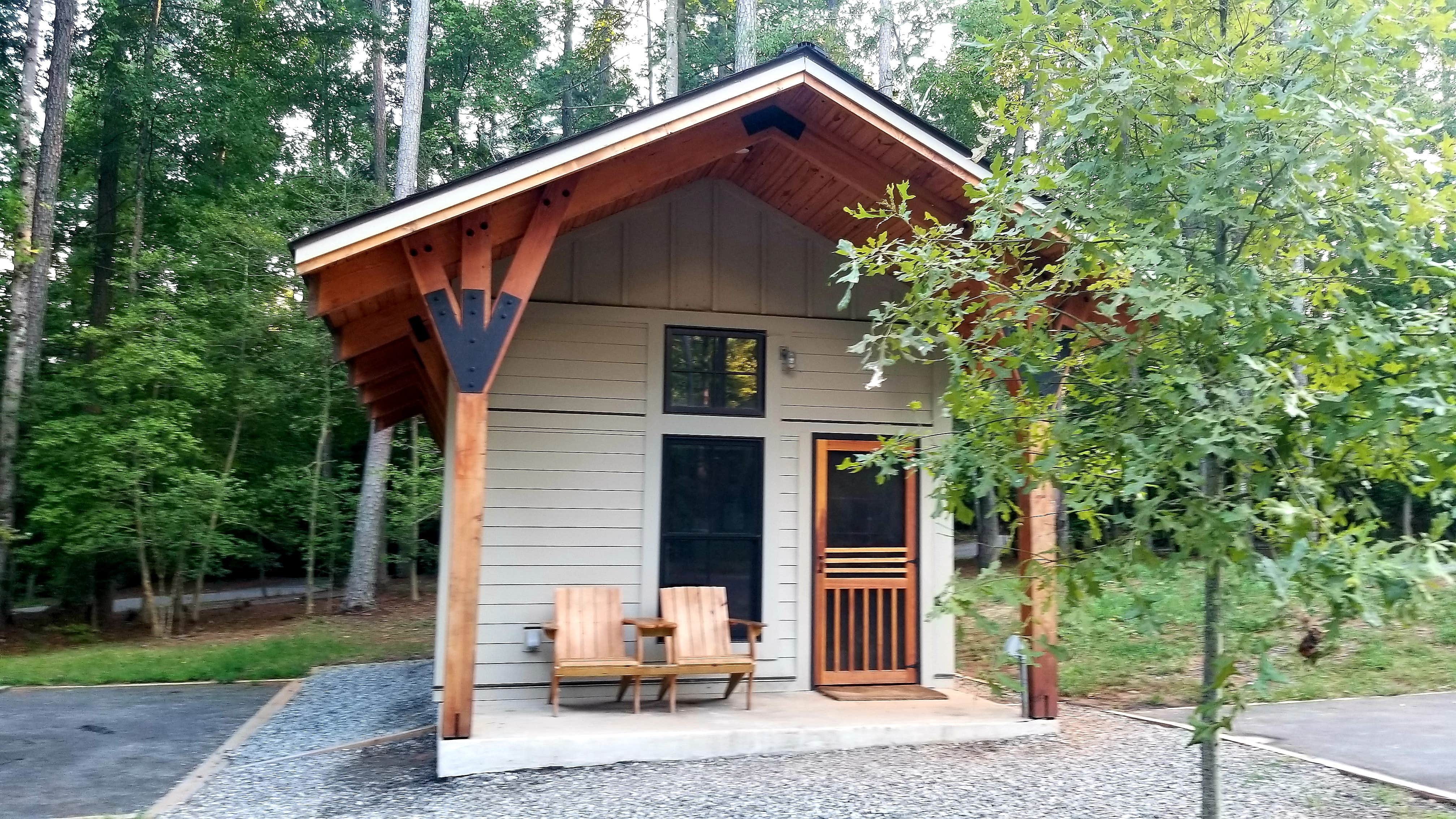 Katrin M.'s photo of glamping accommodations at Lake Norman State Park Campground near Mount Holly, NC