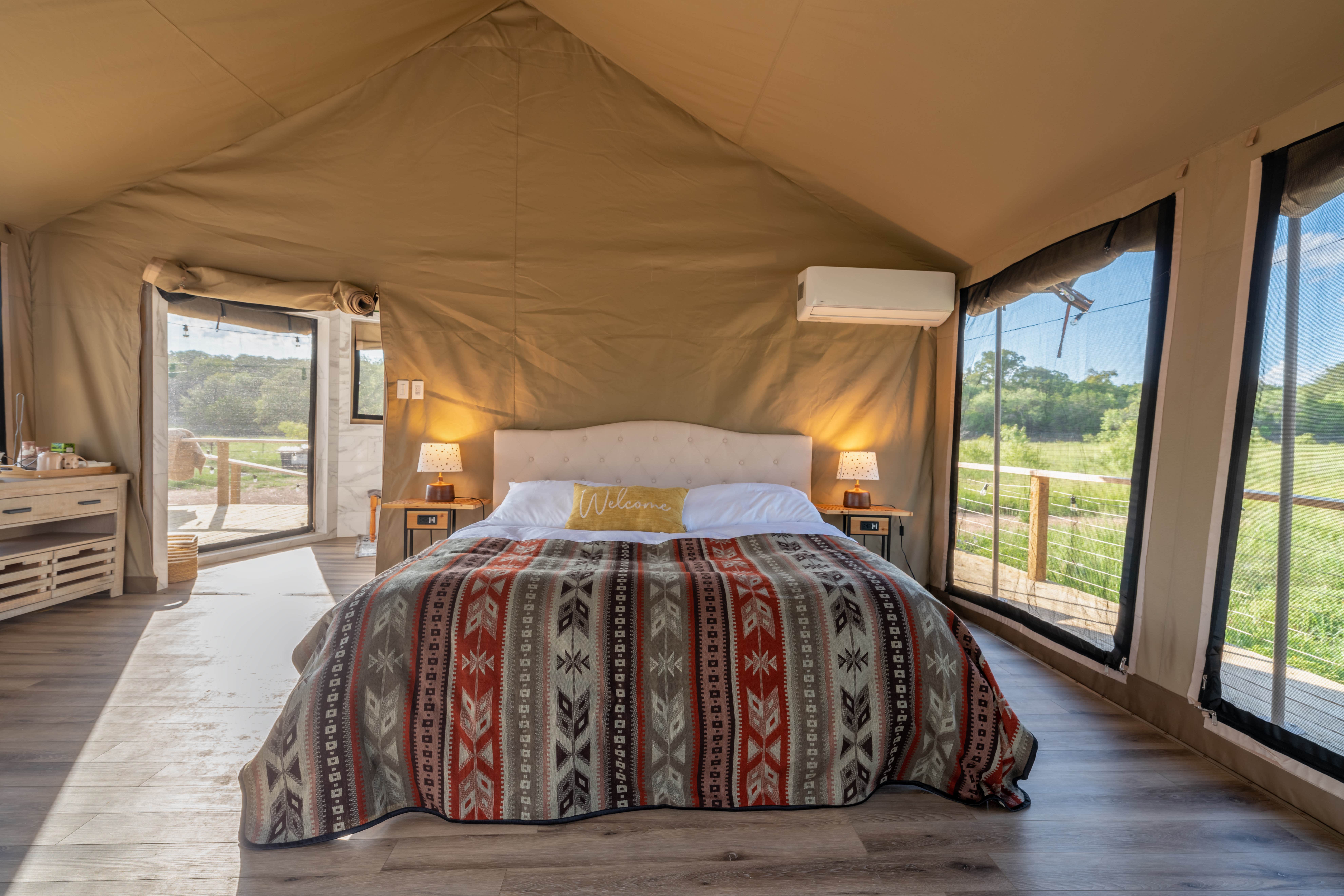 Loving H.'s photo of glamping accommodations at Loving Heart Retreats near Lago Vista, TX