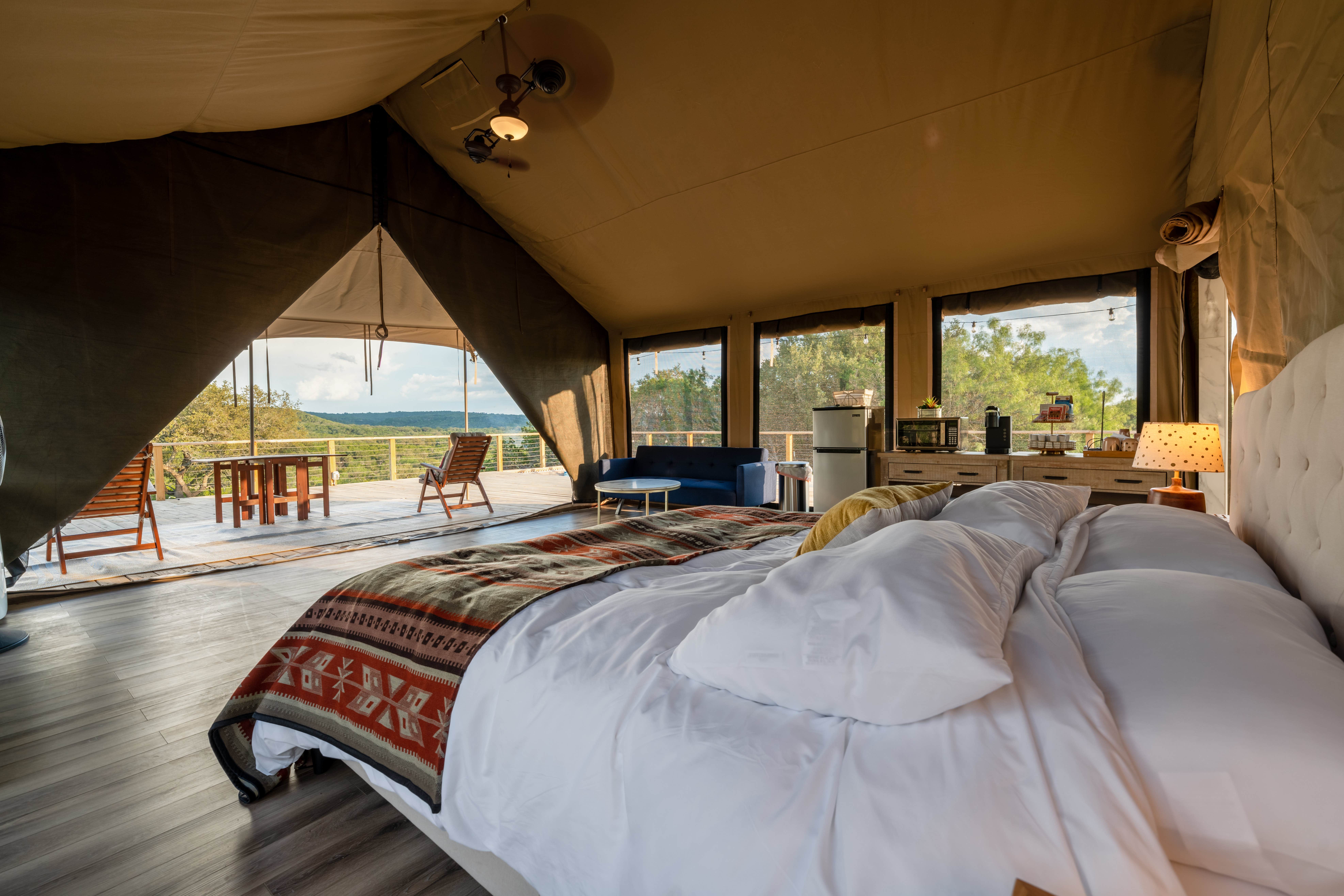 Loving H.'s photo of glamping accommodations at Loving Heart Retreats near Fredericksburg, TX