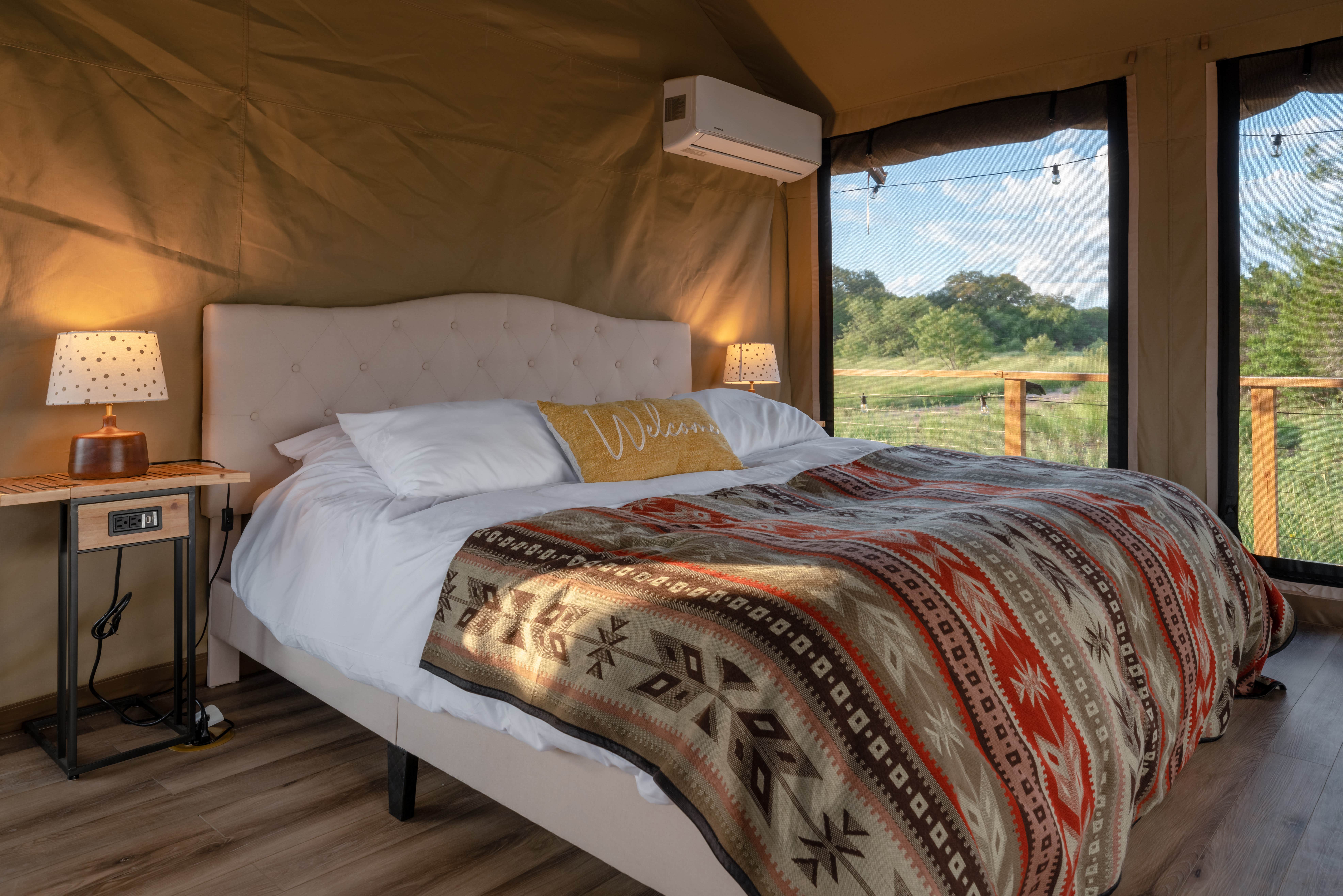Loving H.'s photo of glamping accommodations at Loving Heart Retreats near Buffalo Gap, TX