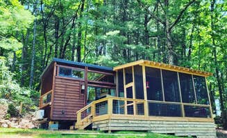 Jeff J.'s photo of a cabin at Red Bird Ridge Lake Front Tiny House near Dillard, GA