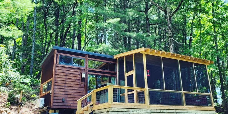 Camper submitted image from Red Bird Ridge Lake Front Tiny House