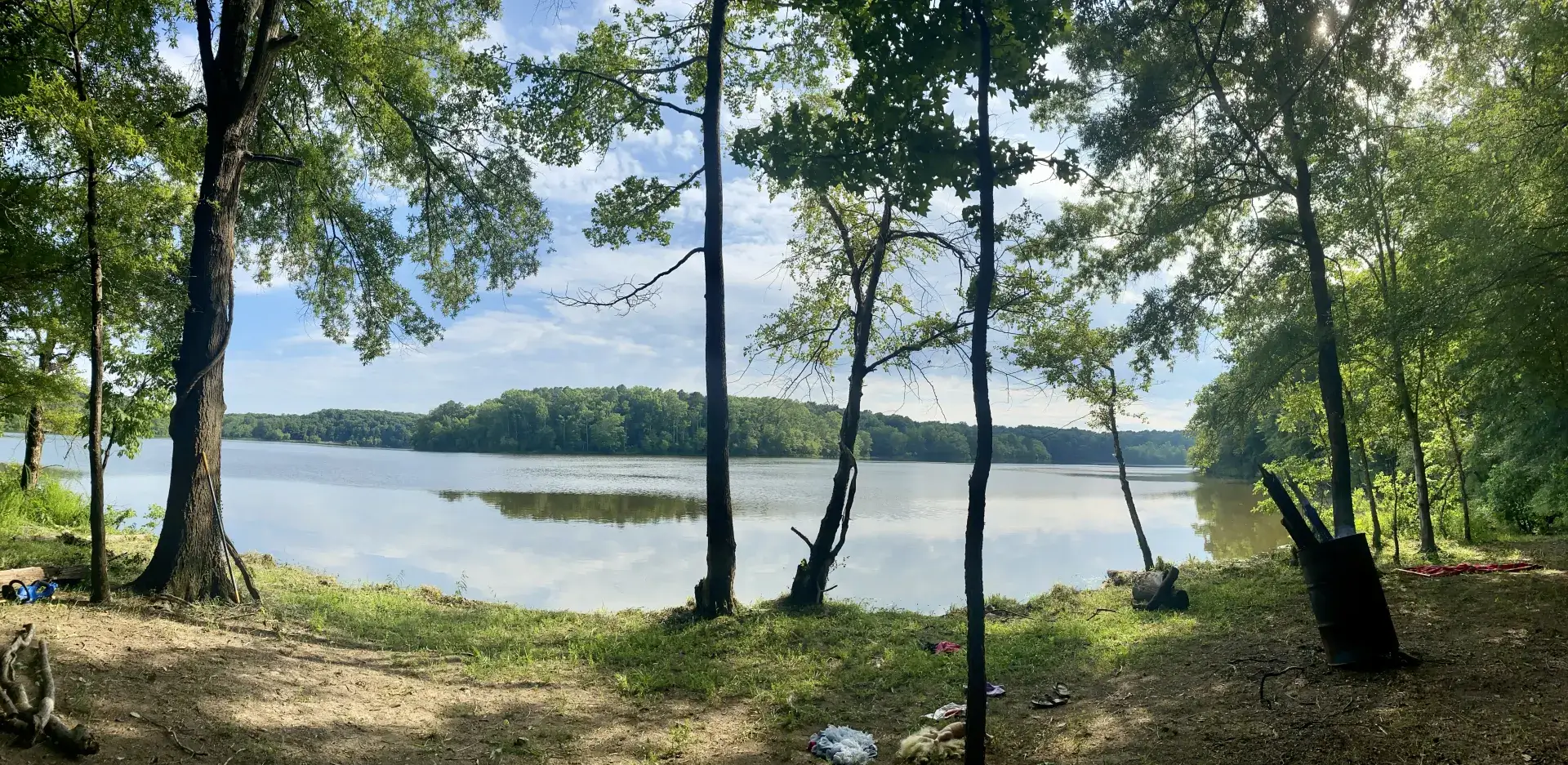 Camping near Longwood Park: Lev at Little Lake, Clarksville, North Carolina