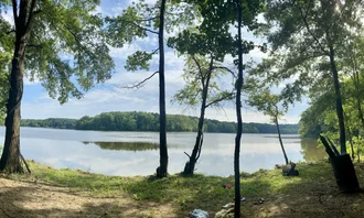 Camping near Occoneechee State Park: Lev at Little Lake, Clarksville, North Carolina