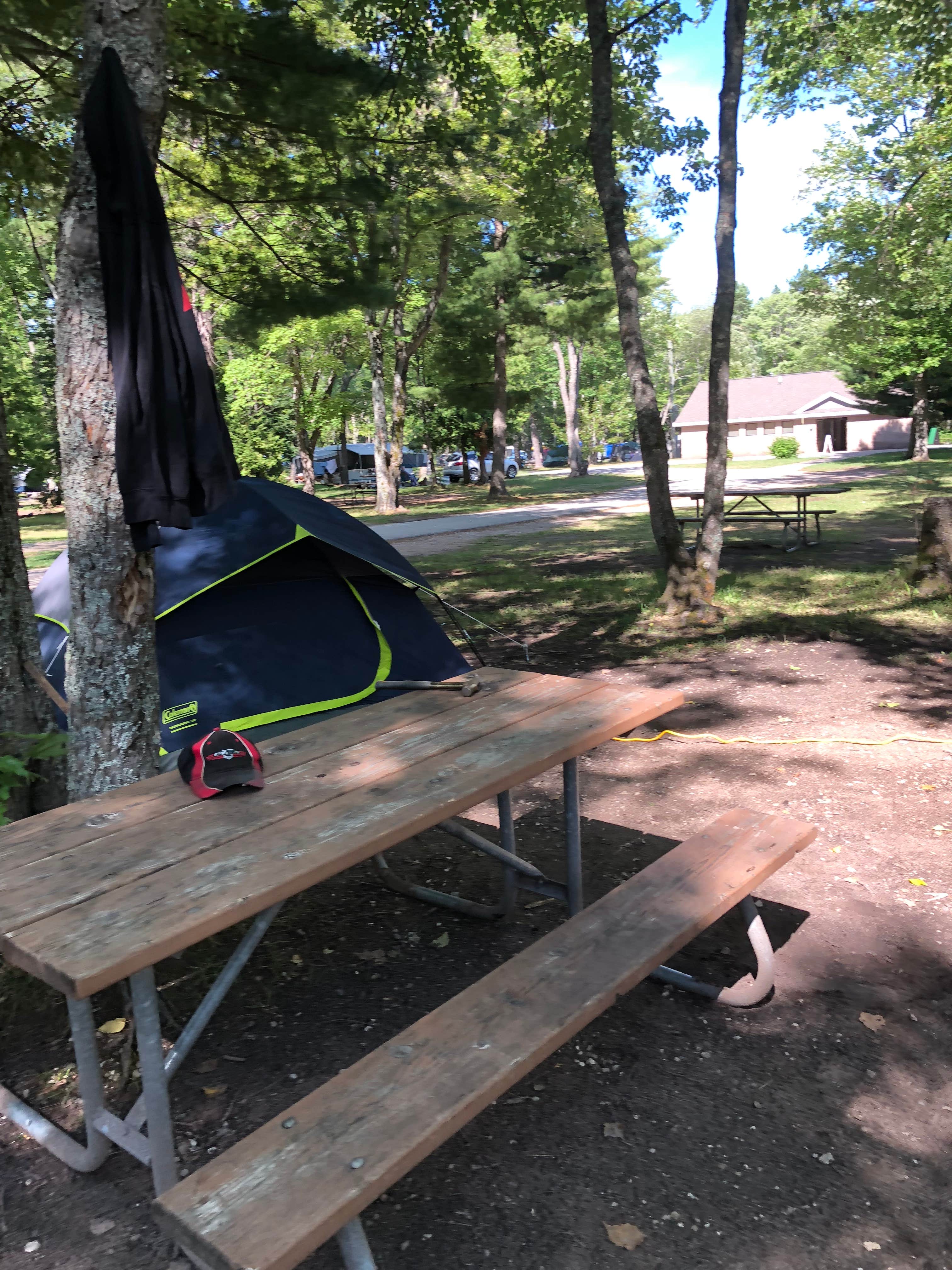 Camper-submitted photo at Lower Falls Campground — Tahquamenon Falls State Park in Michigan