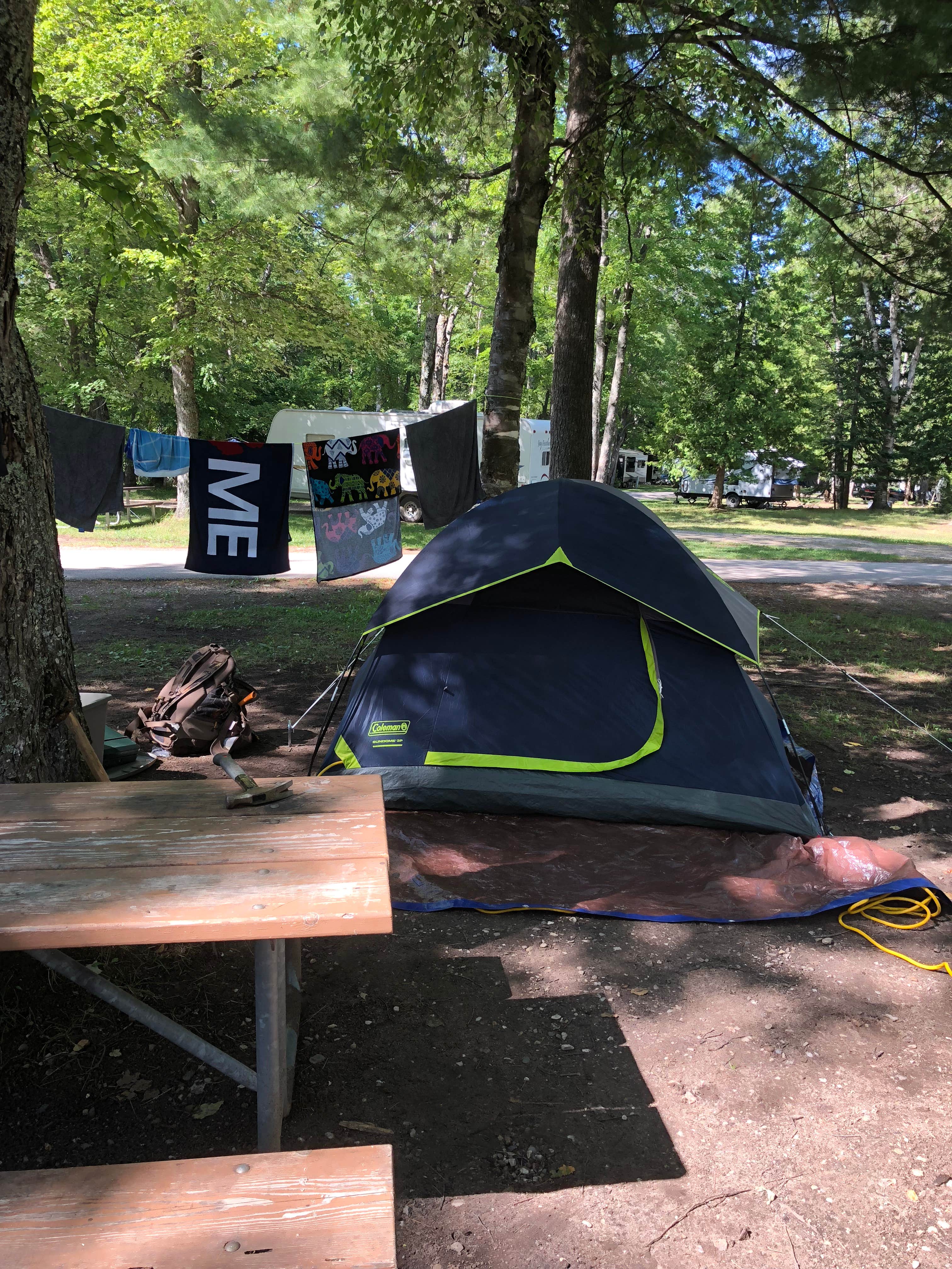 Camper-submitted photo at Lower Falls Campground — Tahquamenon Falls State Park in Michigan