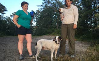 Hallie M.'s photo of camping with pets at Godfrey Bridge — Wharton State Forest near Toms River, NJ