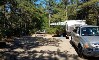 kyle C.'s photo of rv camping at Charge Pond Campground — Myles Standish State Forest near Carver, MA