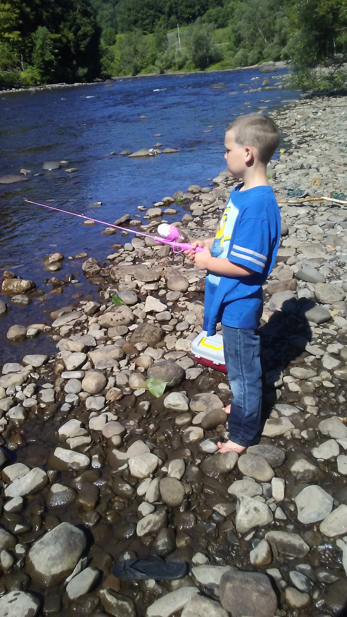 Fishing in canada creek