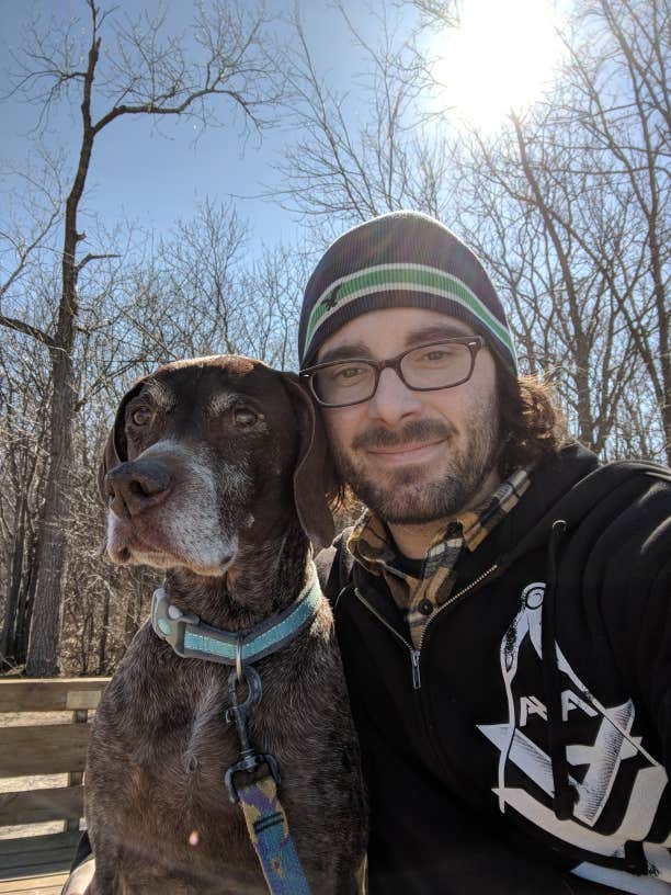 Jay W.'s photo of camping with pets at High Cliff State Park Campground near Luxemburg, WI