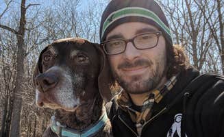 Jay W.'s photo of camping with pets at High Cliff State Park Campground near Luxemburg, WI