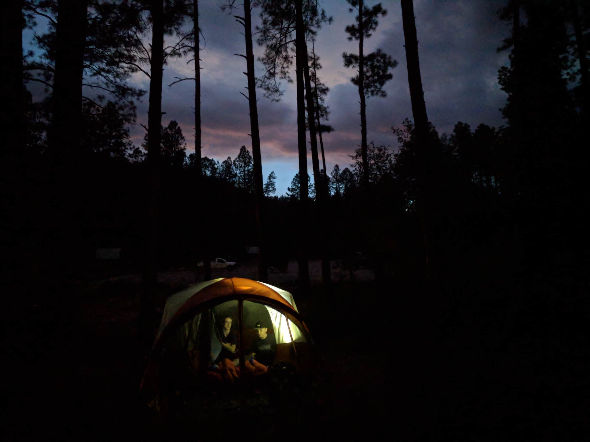 Cameron A.'s photo of tent camping at Lower Tonto Creek near Payson, AZ