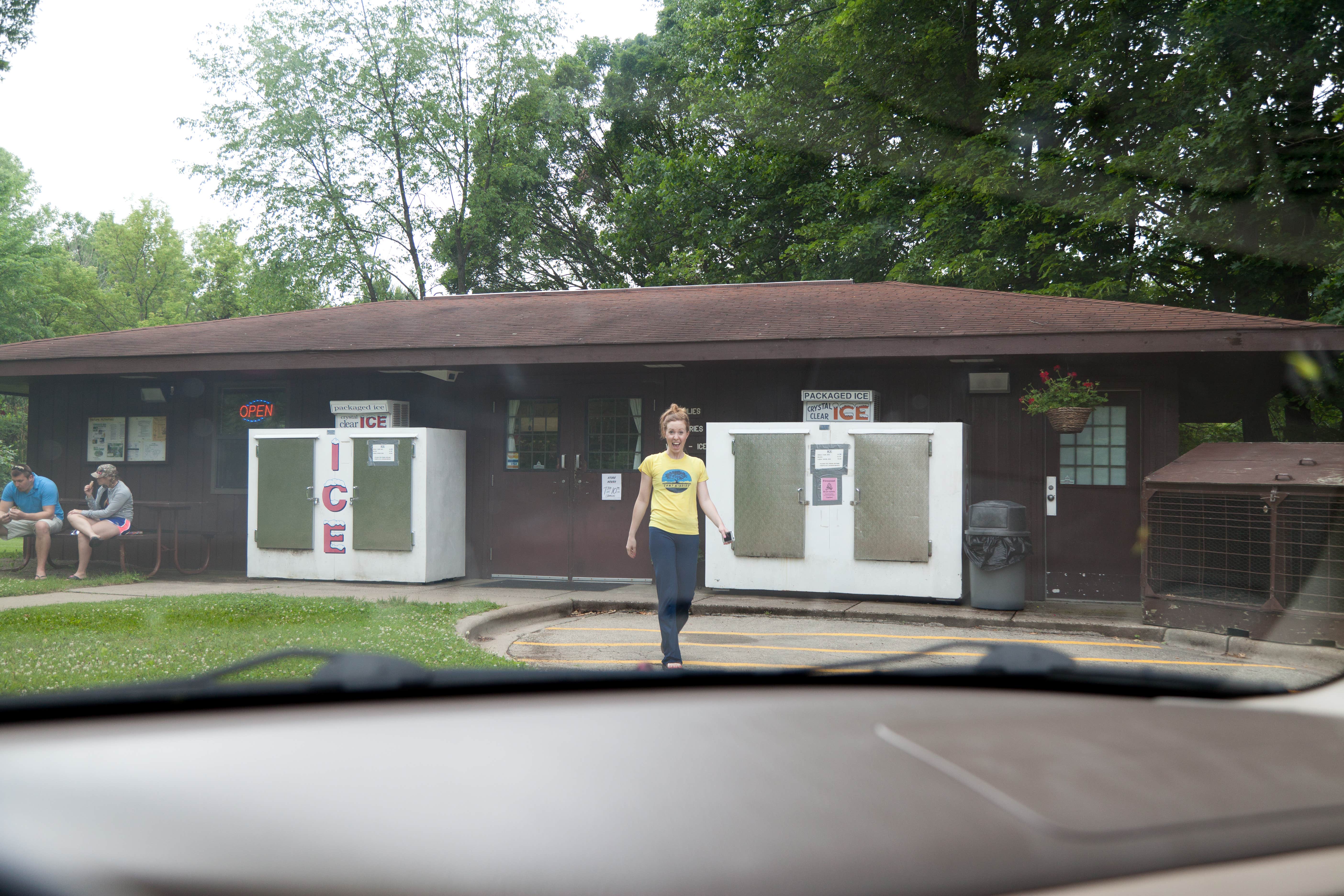 Lauren M.'s photo of camping with pets at Quartzite Campground — Devils Lake State Park near Madison, WI