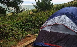 Mary D.'s photo of tent camping at Hawk Campground — Golden Gate National Recreation Area near Brisbane, CA