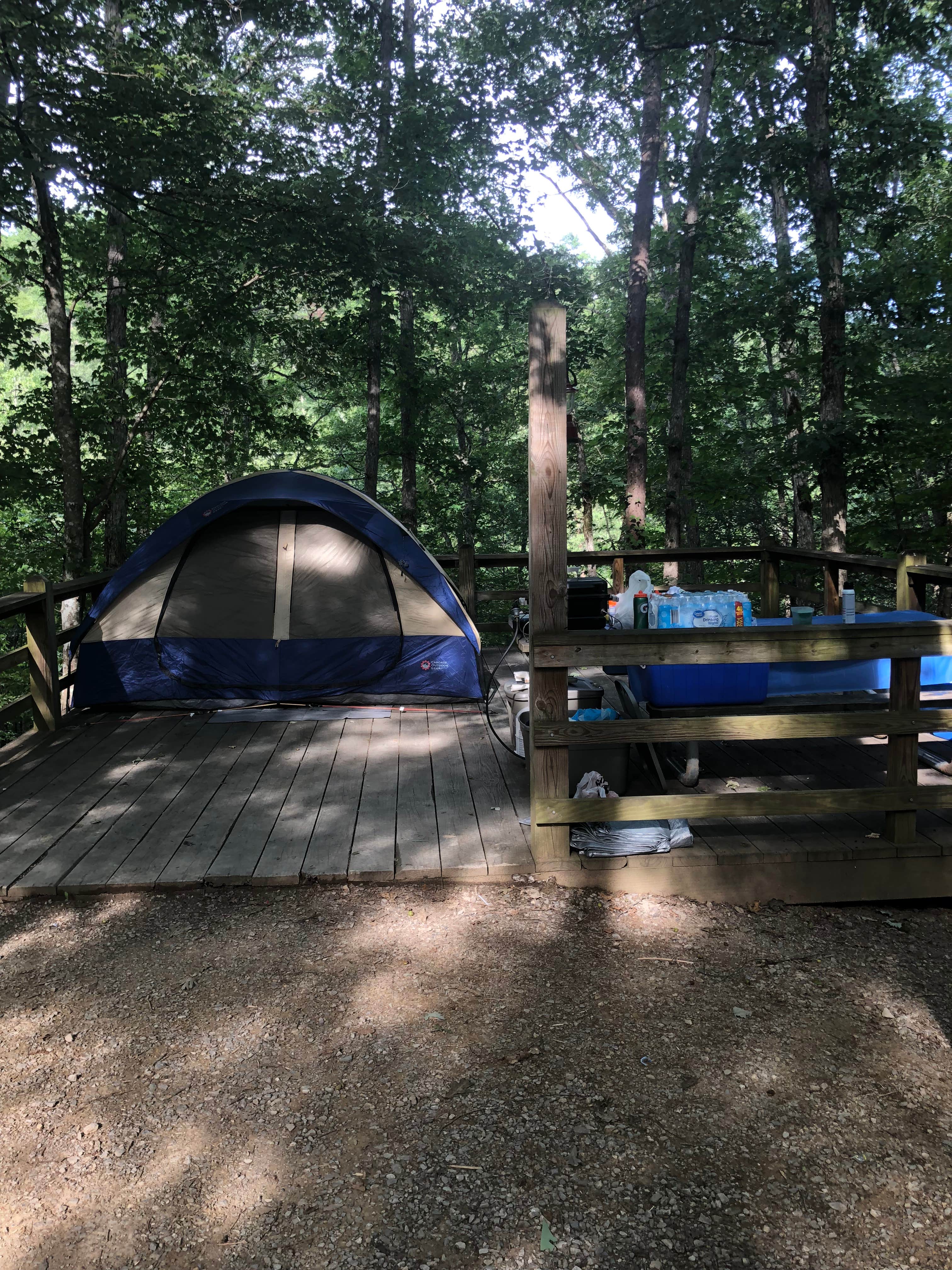 Kelsey H.'s photo of tent camping at Royal Oak Campground — Hungry Mother State Park near Creston, NC