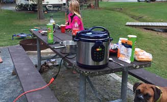 Samantha O.'s photo of camping with pets at Janes Island State Park Campground near Bloxom, VA