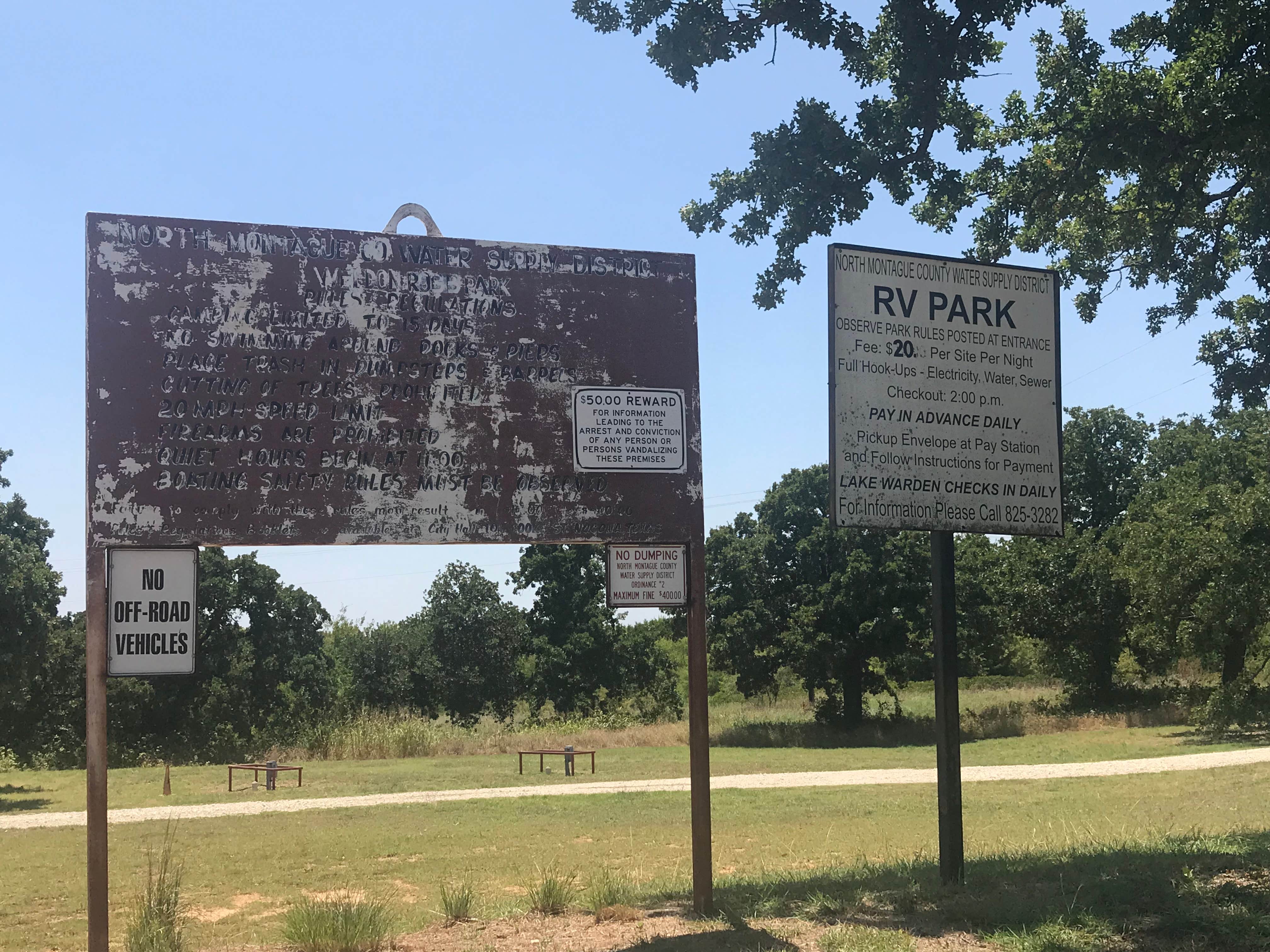 Weldon Robb Park Camping Nocona, TX