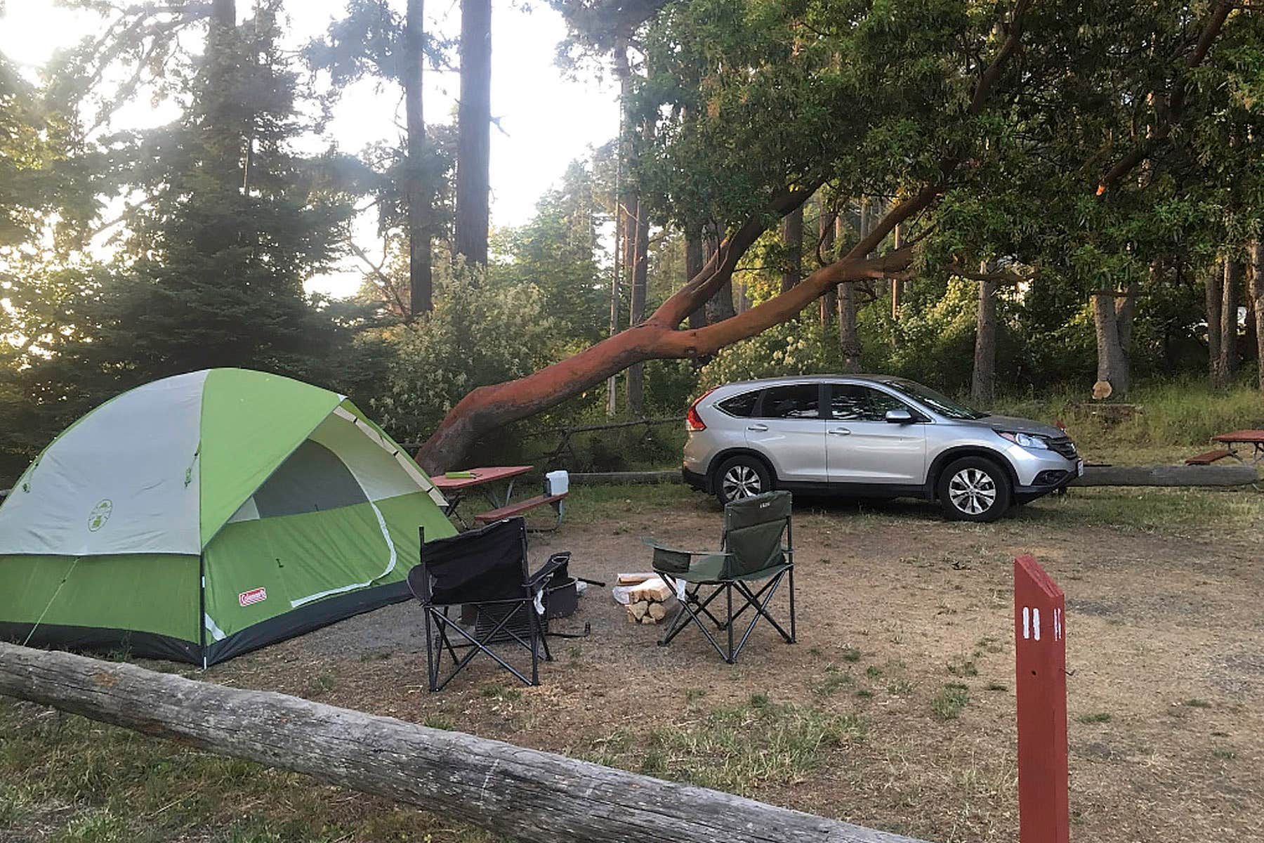 Amanda M.'s photo of tent camping at San Juan Campground near Everett, WA