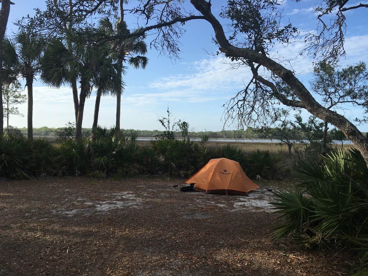 Kippy N.'s photo of tent camping at Princess Place Preserve near Ormond Beach, FL