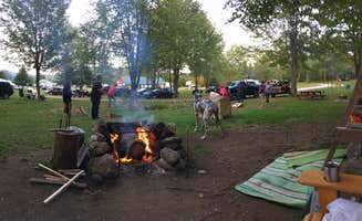 Saige V.'s photo of camping with pets at Groton Forest Road Campground near Eden Mills, VT