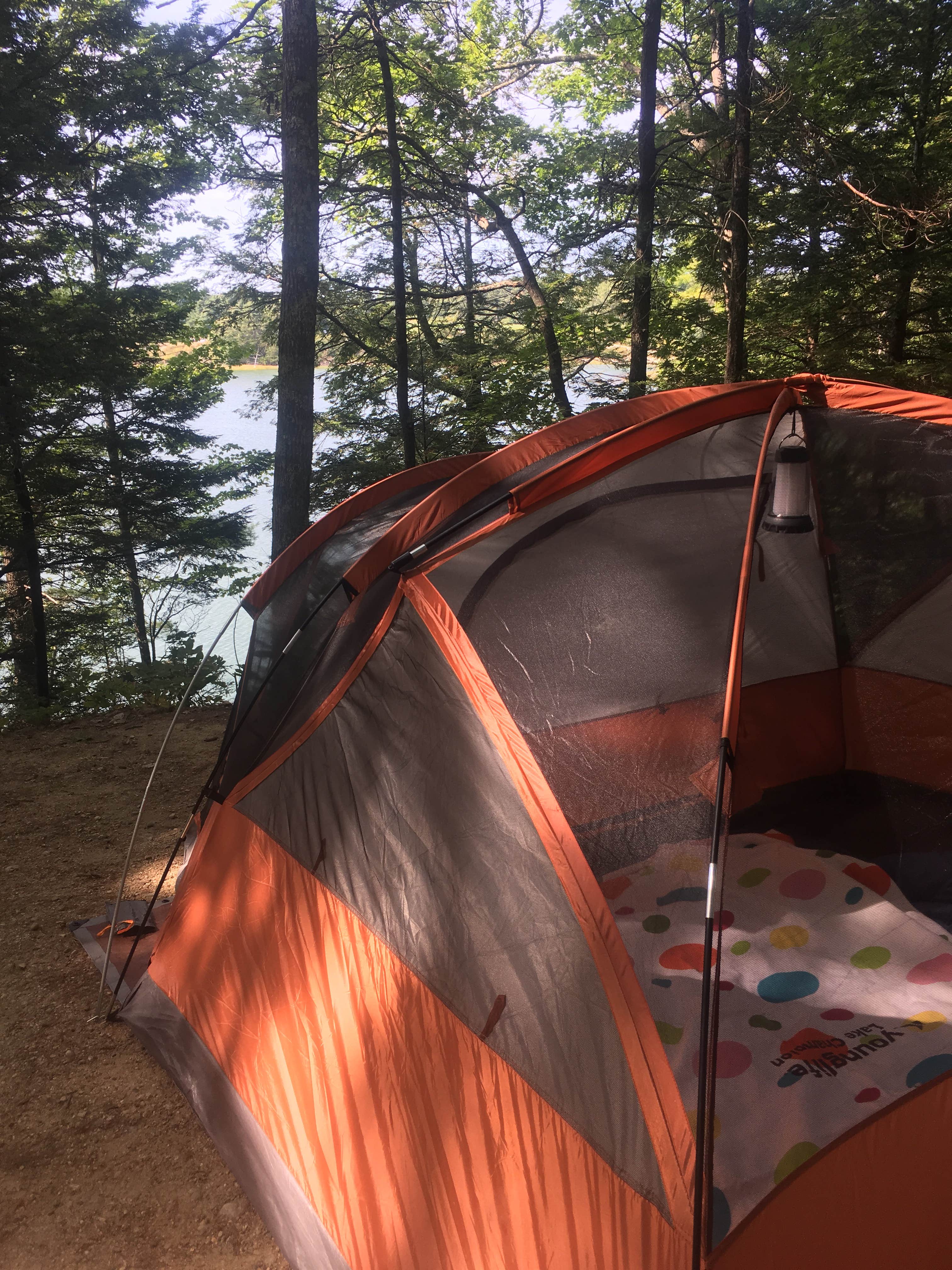 Mackenzie B.'s photo of glamping accommodations at Wolfe's Neck Oceanfront Campground near Boothbay Harbor, ME