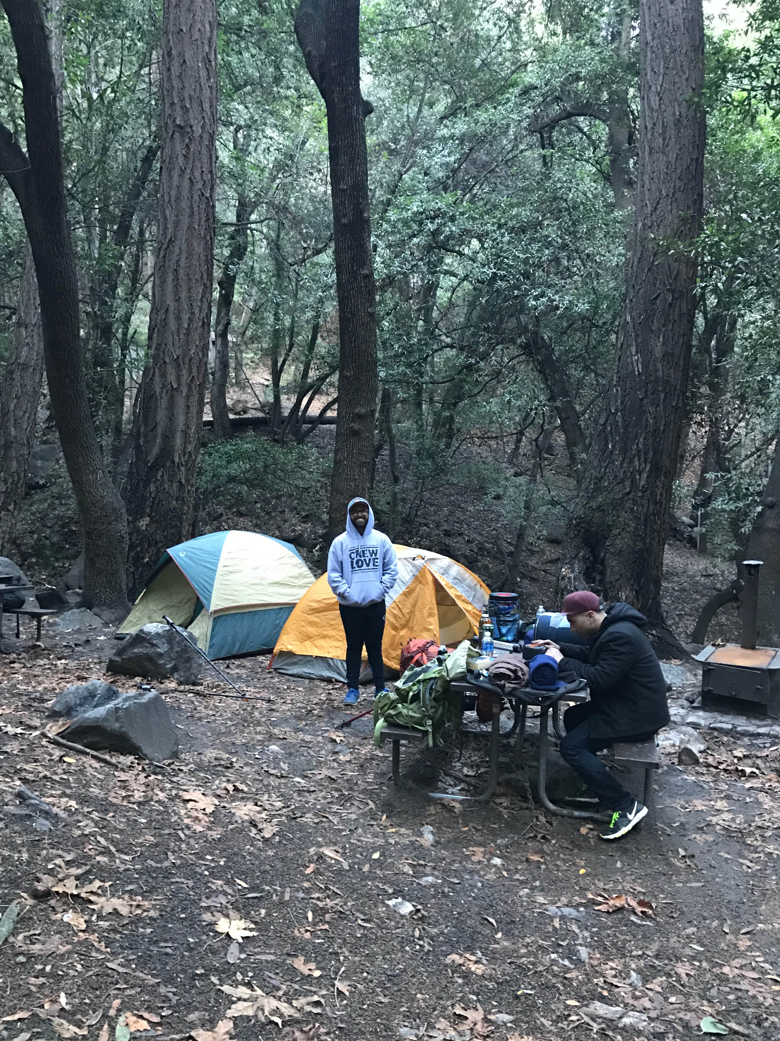 Stephen D.'s photo of tent camping at Spruce Grove Campground near Mendocino National Forest