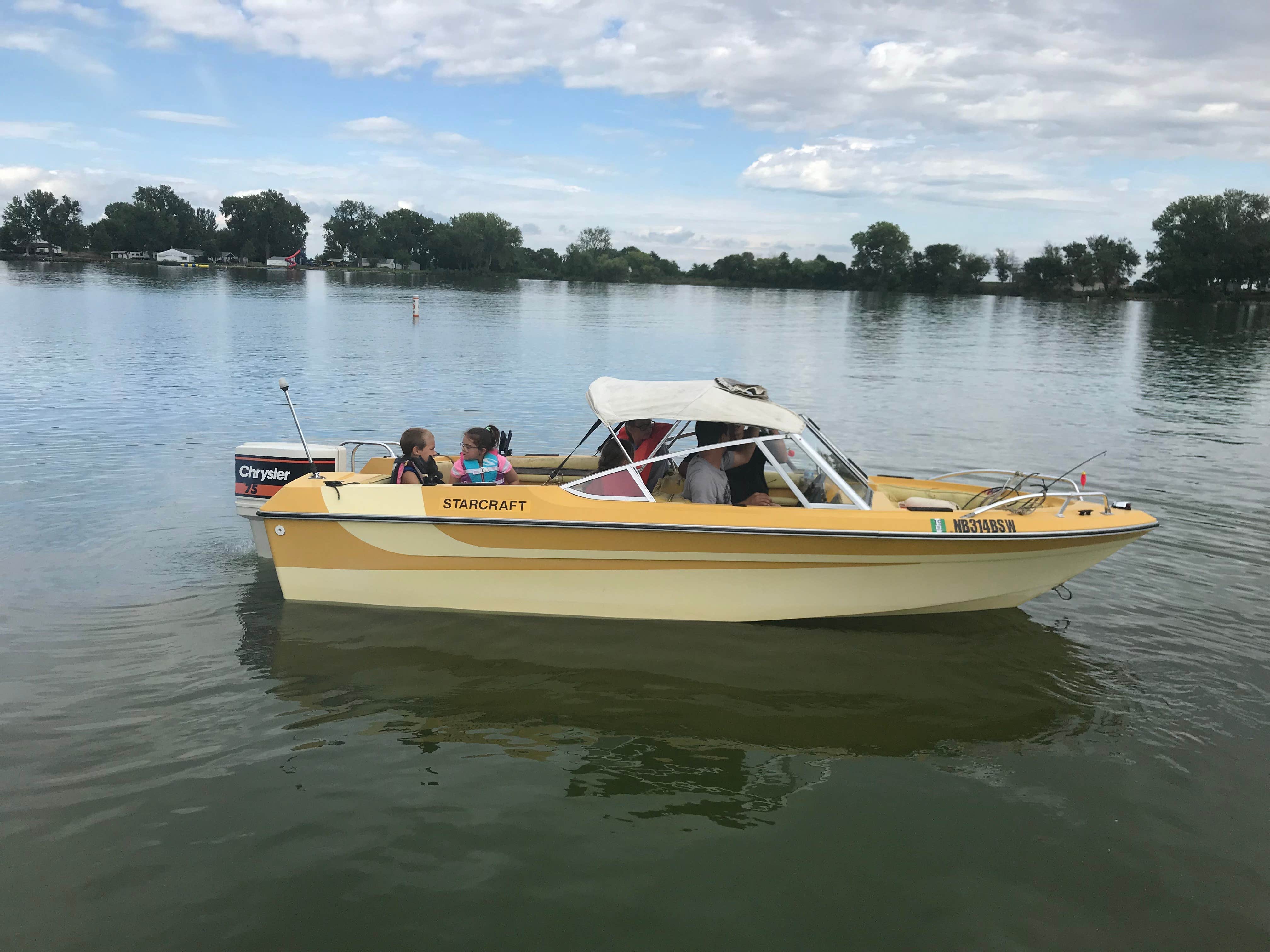 Blue lake Boating fun! 