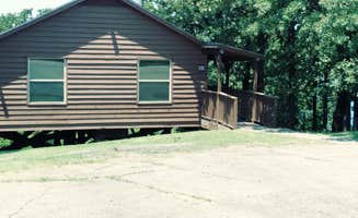 Julie H.'s photo of a cabin at Keystone State Park Campground near Bristow, OK