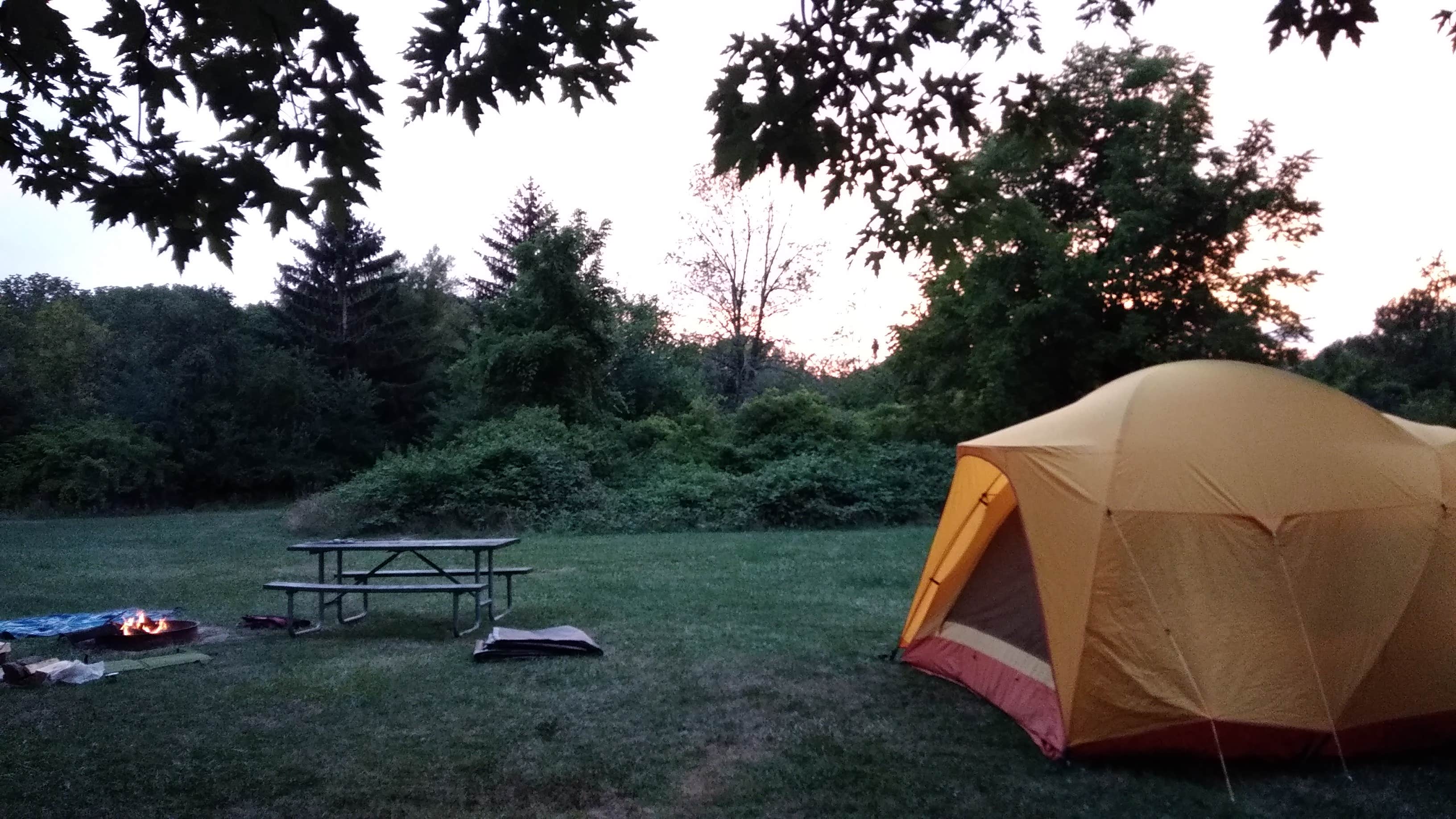 Camper-submitted photo at Four Mile Creek State Park Campground in New York