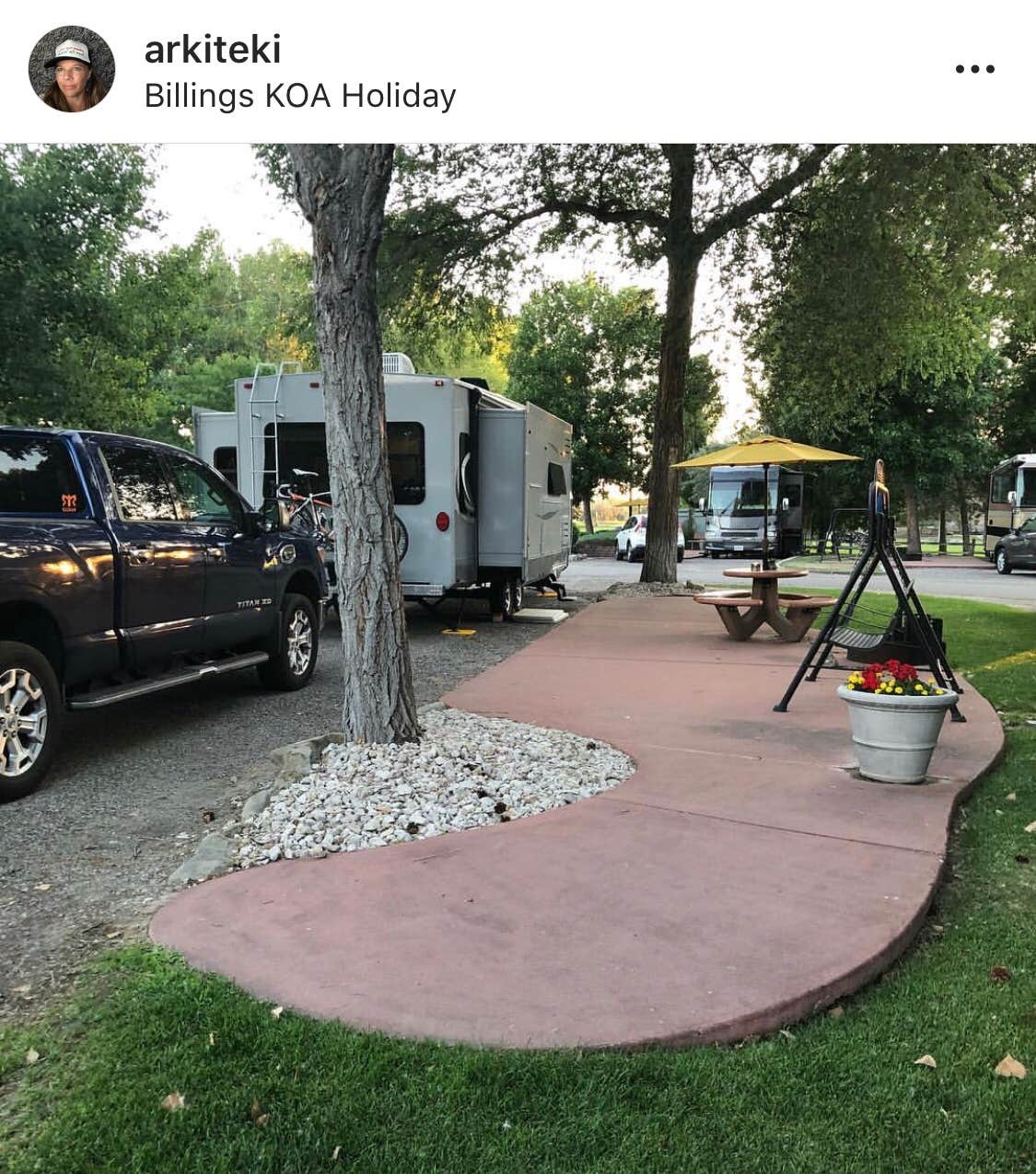 Stacy M.'s photo of rv camping at Billings KOA Holiday near Billings, MT