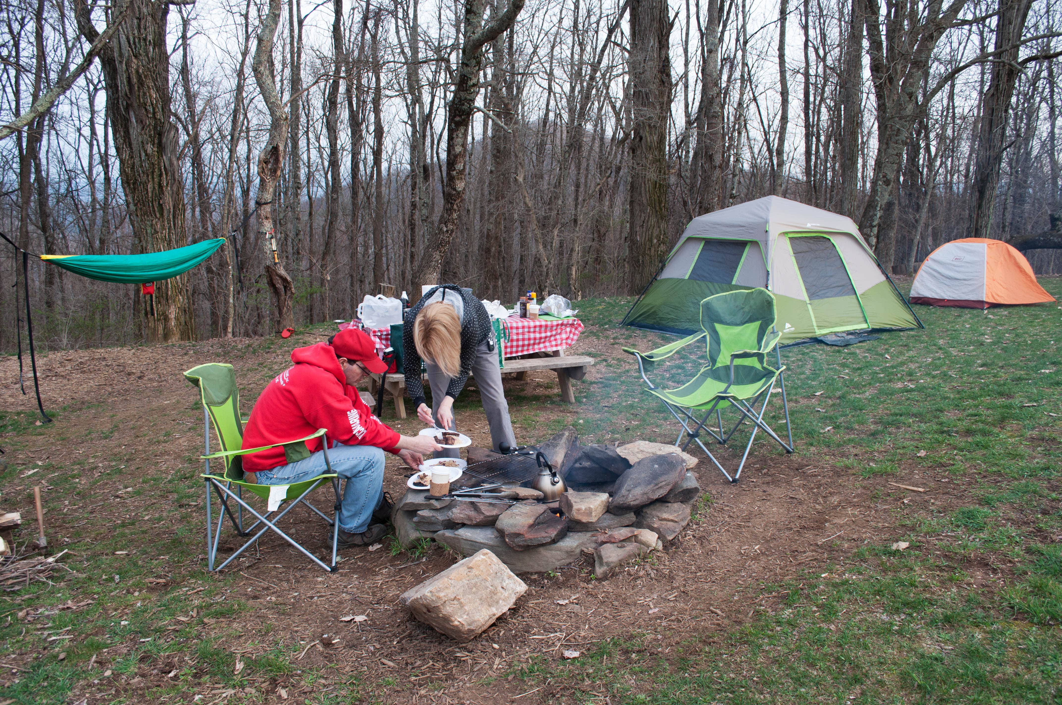 Caroline G.'s photo of tent camping at Blue Bear Mountain Camp near Seven Devils, NC