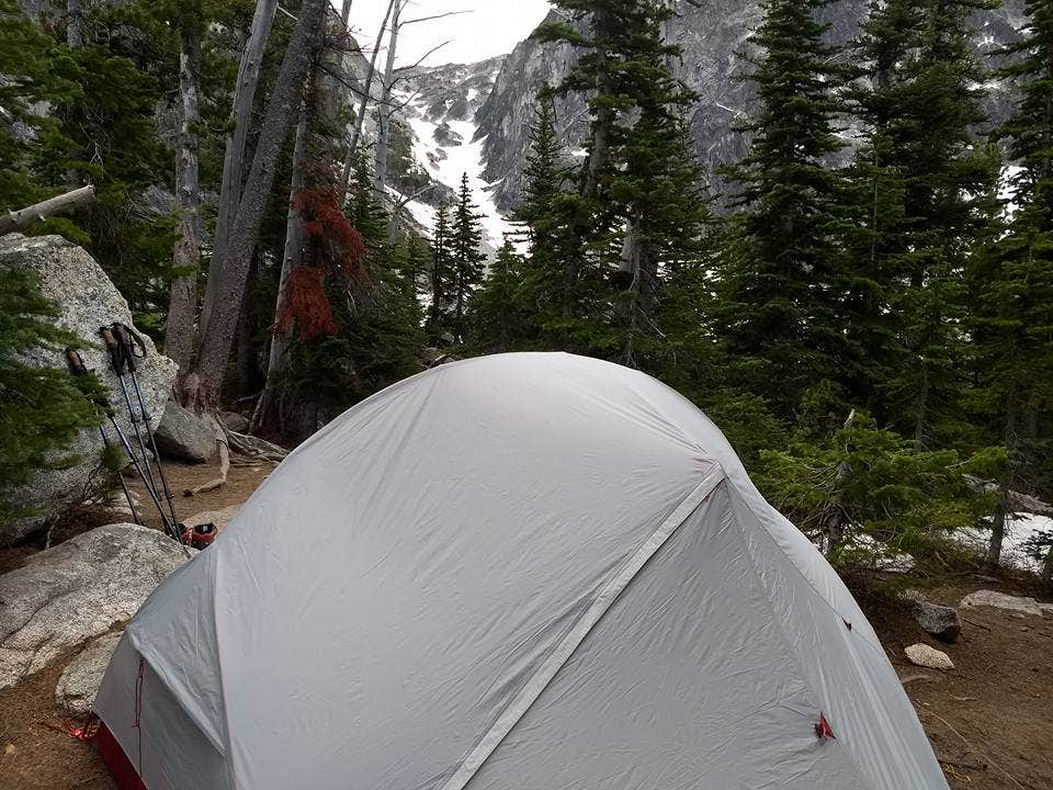 Camping near colchuck outlet lake