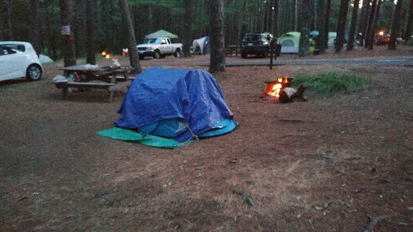 Camper-submitted photo at Charge Pond Campground — Myles Standish State Forest near Rockland, MA
