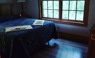 Teresa K.'s photo of glamping accommodations at Natural Tunnel State Park Campground near Calvin, KY