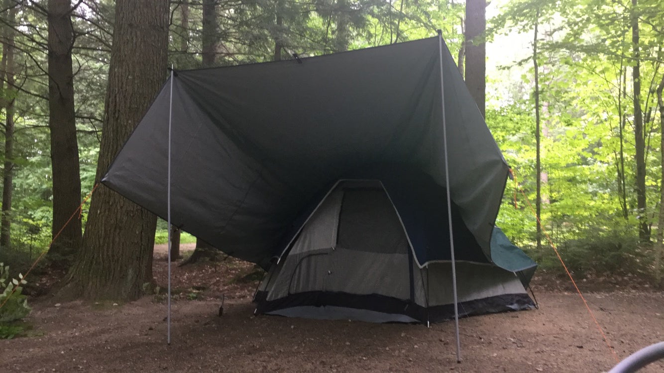 tent on the site