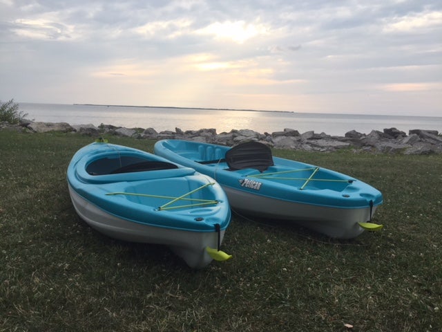Kayaks just waiting to hit the water