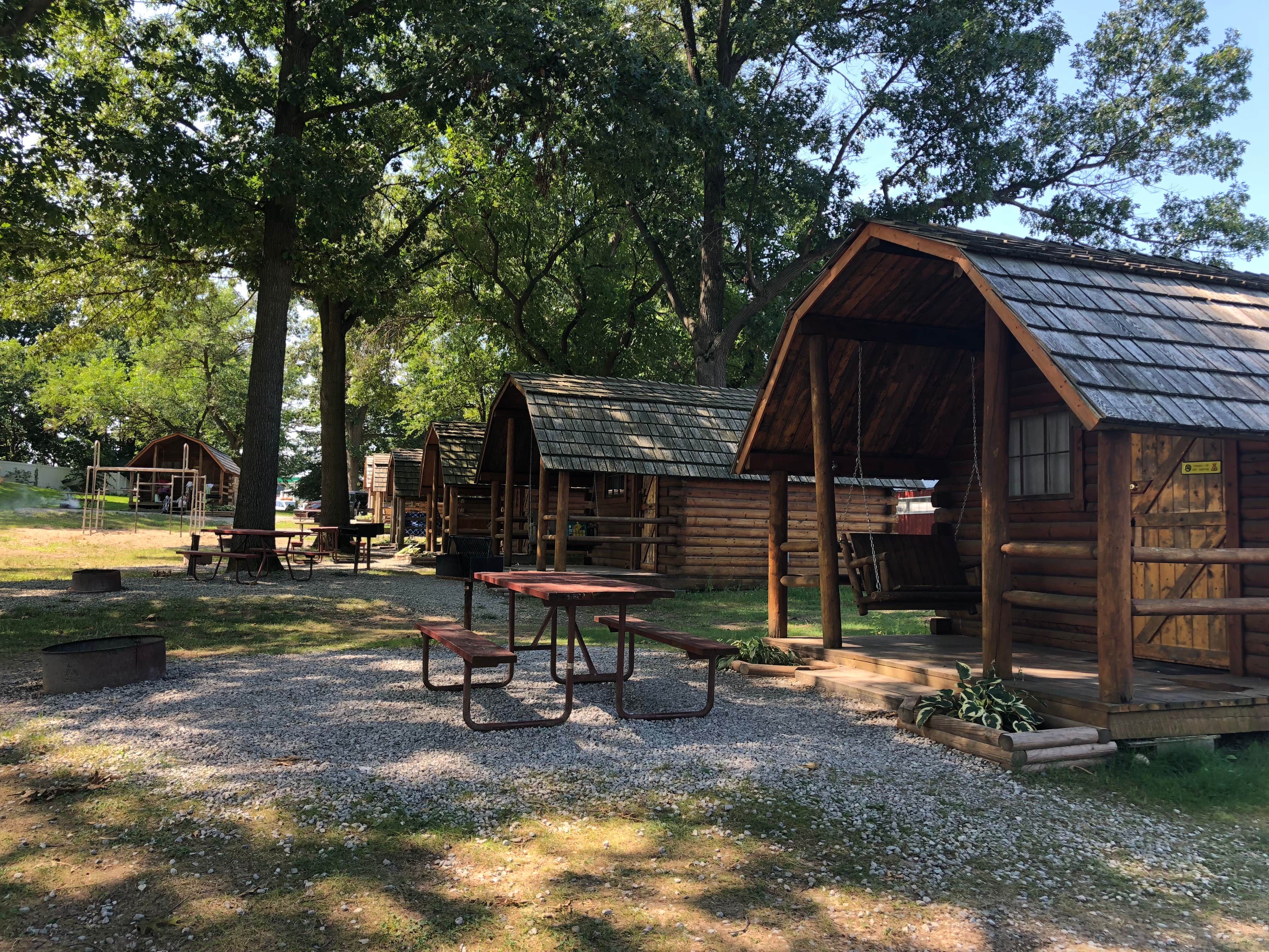 Kathy S.'s photo of glamping accommodations at Elkhart RV Resort by Rjourney near Stevensville, MI