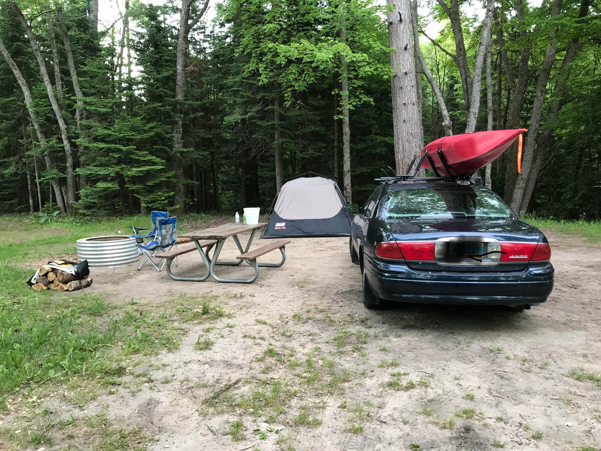 Camper-submitted photo at Rivermouth Modern Campground — Tahquamenon Falls State Park in Michigan