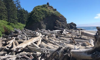 Camping near Mosquito Creek — Olympic National Park: Second Beach — Olympic National Park, La Push, Washington