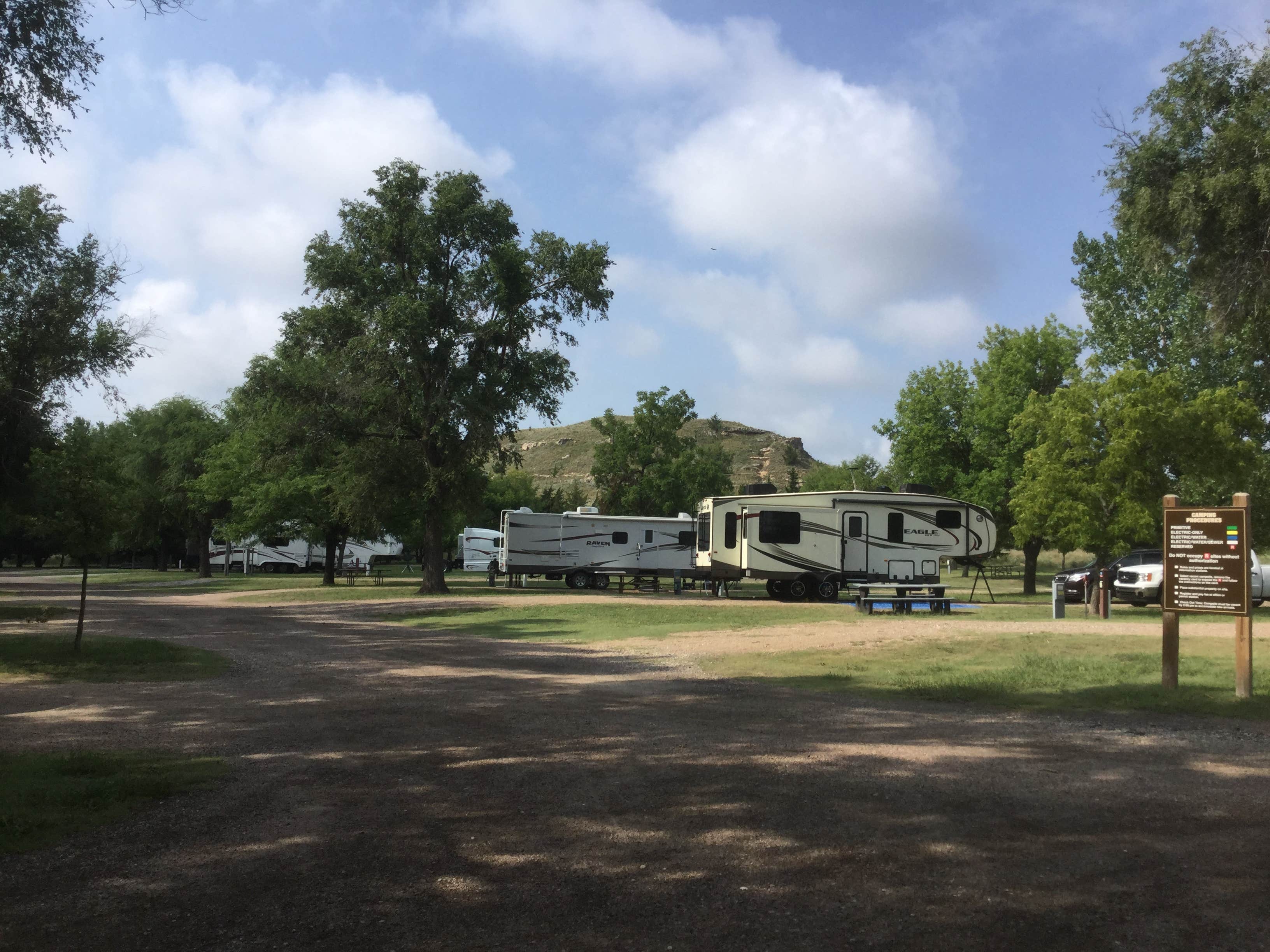 Shannon G.'s photo of rv camping at Elm Grove — Historic Lake Scott State Park near Oakley, KS
