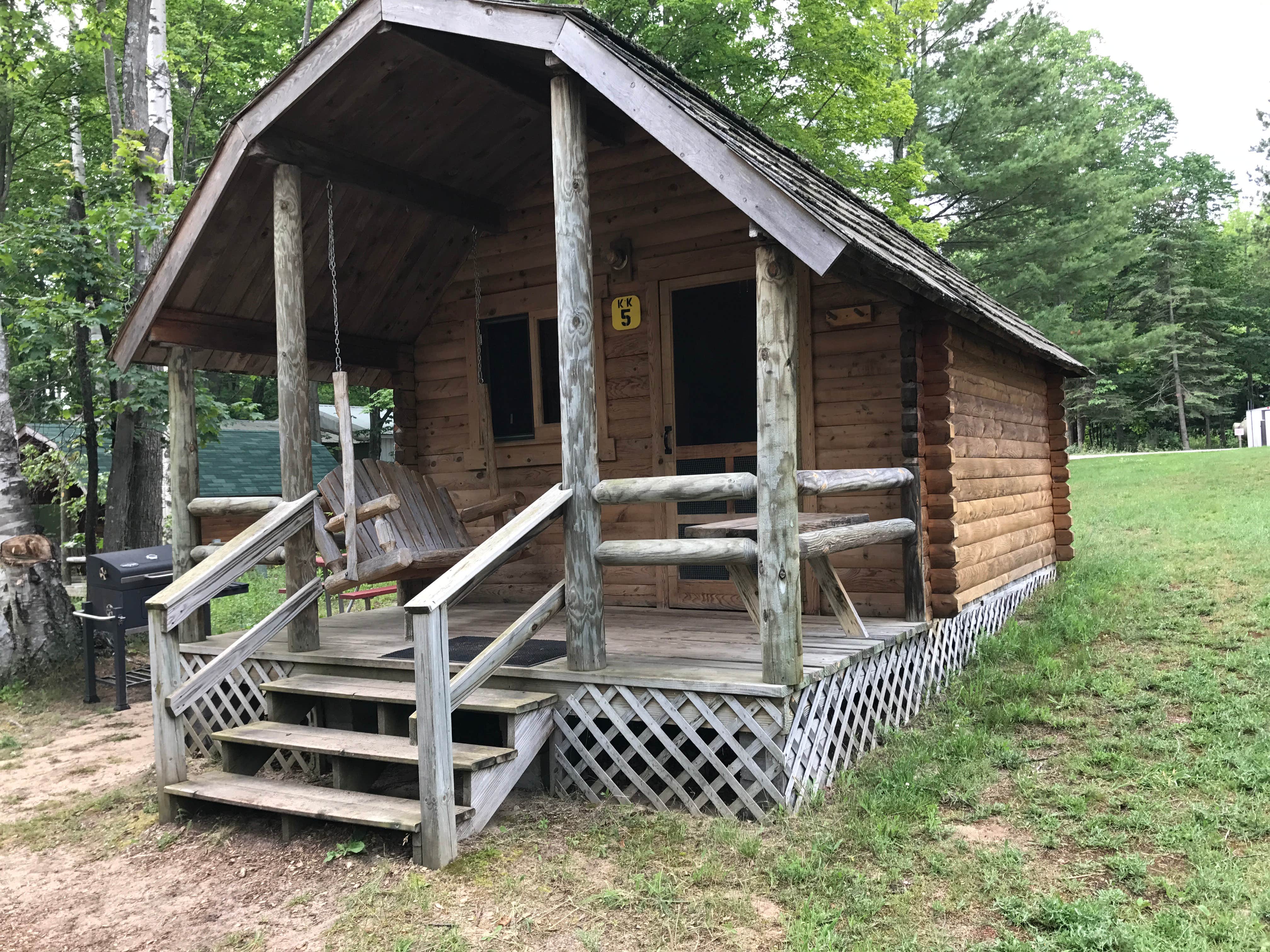 Megan C.'s photo of glamping accommodations at Mackinaw City / Mackinac Island KOA near Millersburg, MI
