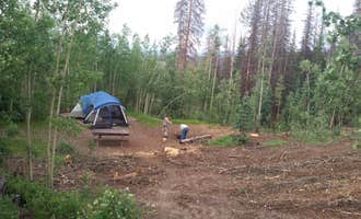 Camping near Slumgullion: Deer Lakes, Lake City, Colorado