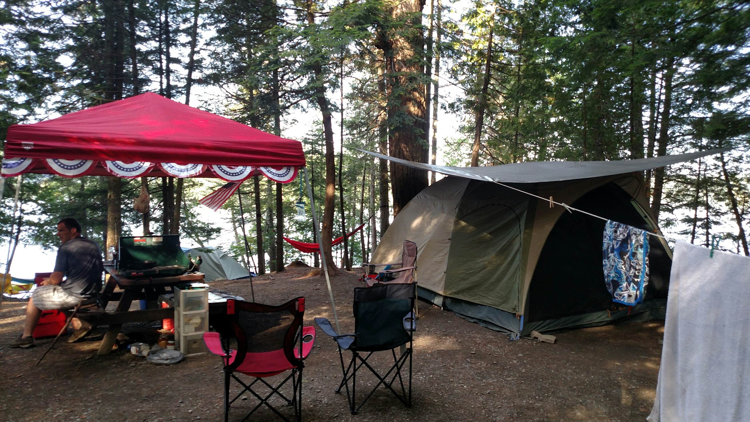 Michelle R.'s photo at Dunn Point Campground — Lily Bay State Park near Rockwood, ME