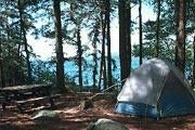 Private camp sites on smaller islands 
