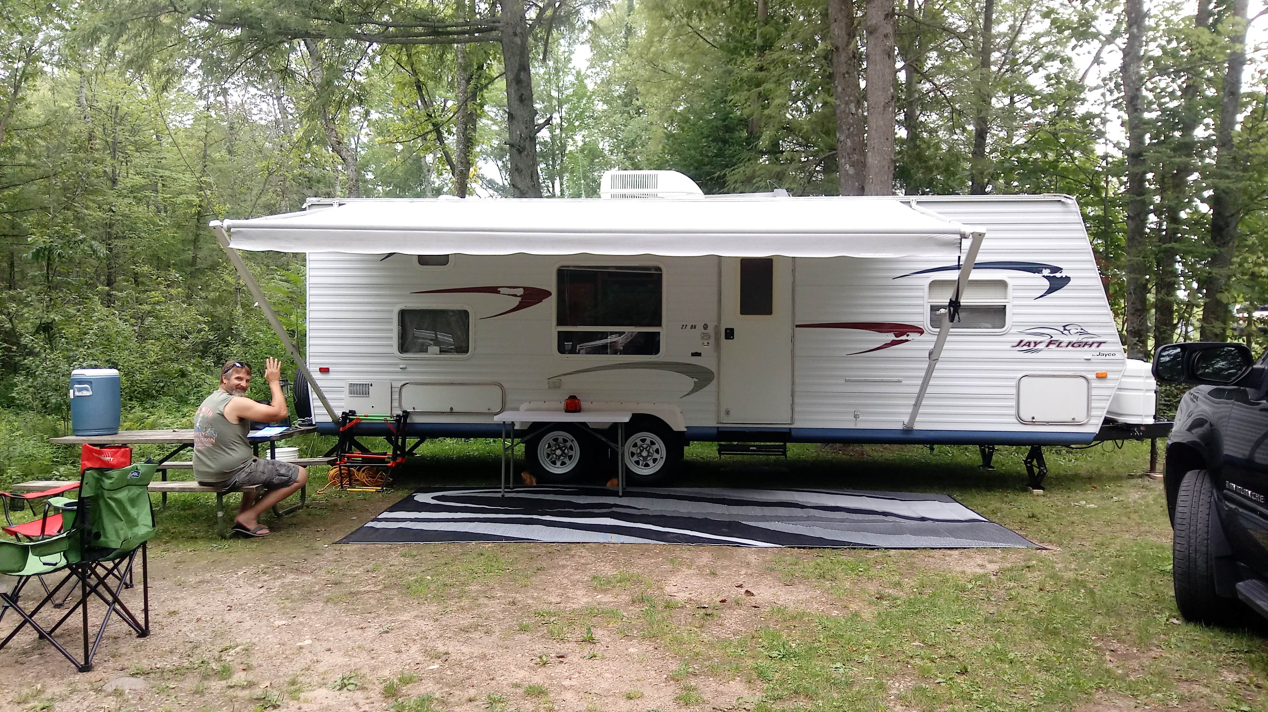 Sarah J.'s photo of rv camping at Pine Grove Campground near Merrill, WI