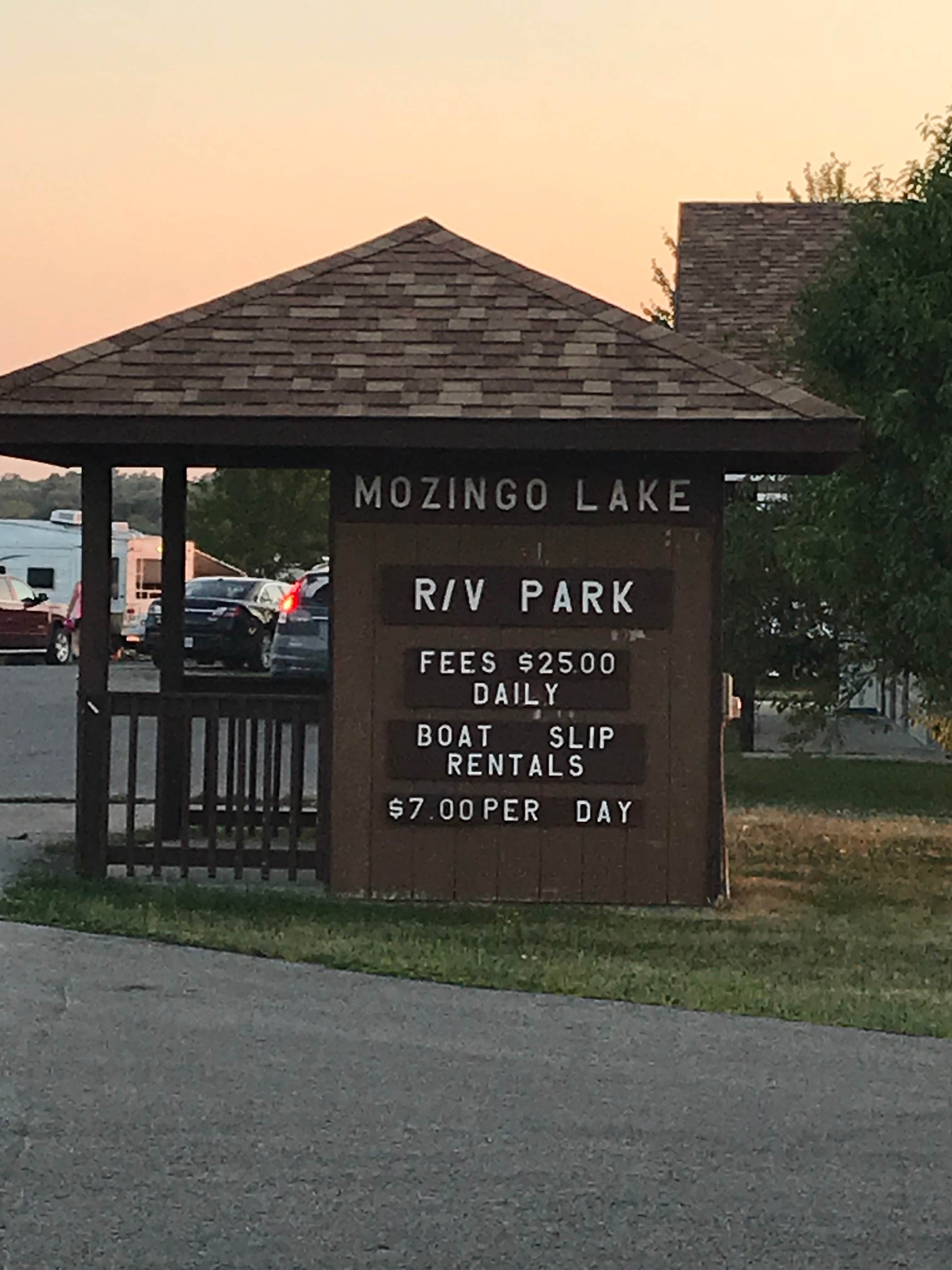 Camper-submitted photo at Mozingo Lake County RV Park near Maryville, MO