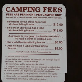 Camping fees
