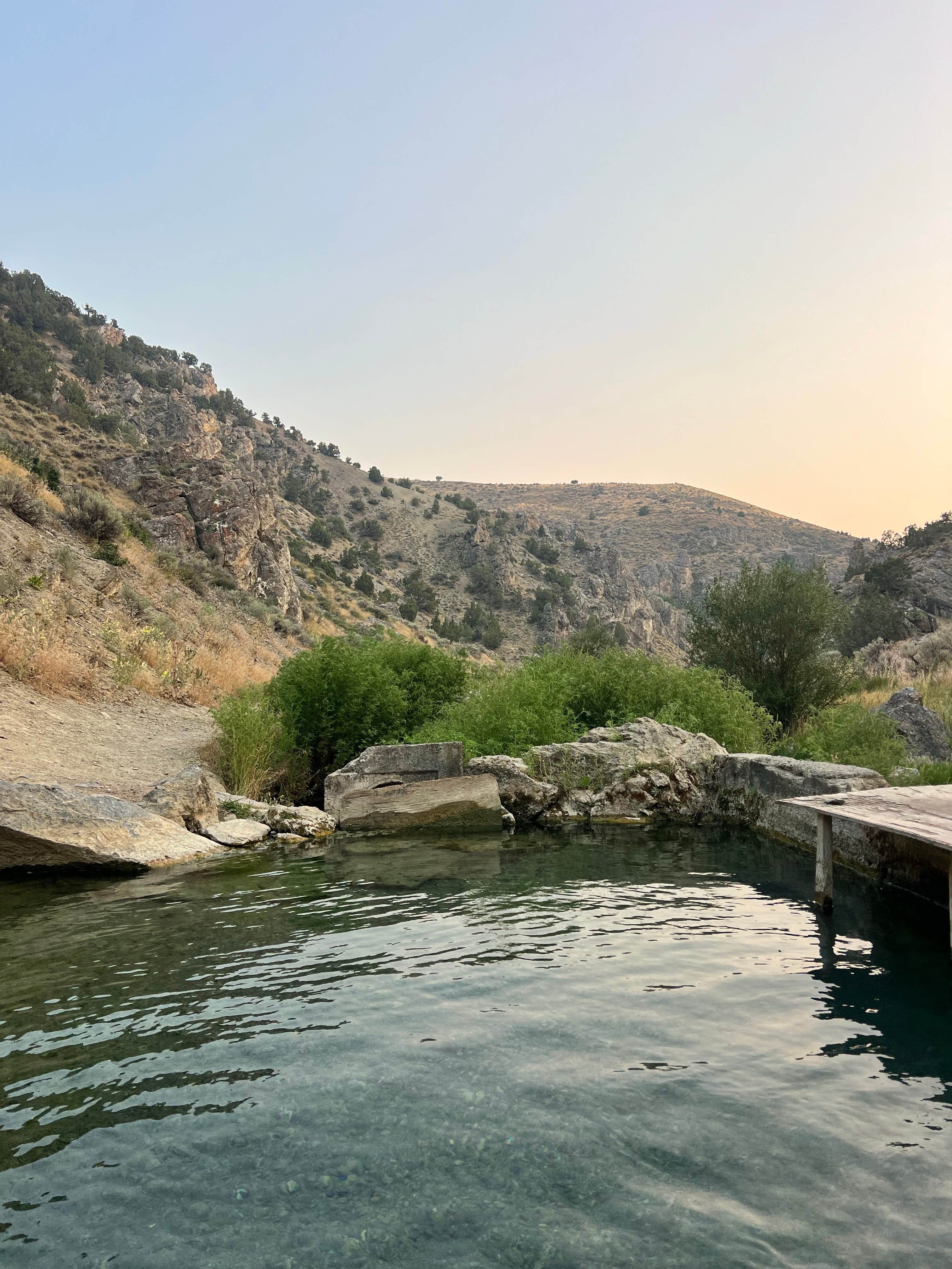 reina L.'s photo of a dispersed camping area at 12 Mile Hot Springs Dispersed Camping near Lamoille, NV